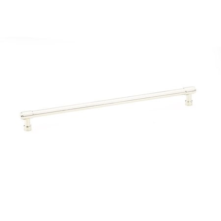 Emtek Jasper Cabinet Pull with 12 in Center to Center Polished Nickel Lifetime Finish 86692US14